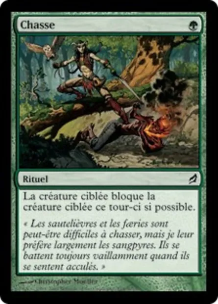 Chasse, carte Magic LRW 218 — extension Lorwyn