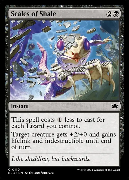 Scales of Shale, Magic card BLB 110 — Bloomburrow set