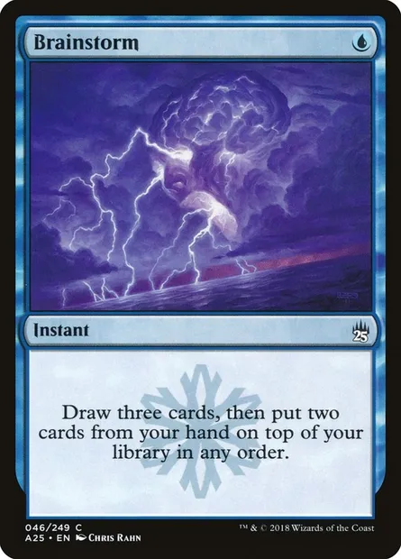 Brainstorm, Magic card A25 46 — Masters 25 set