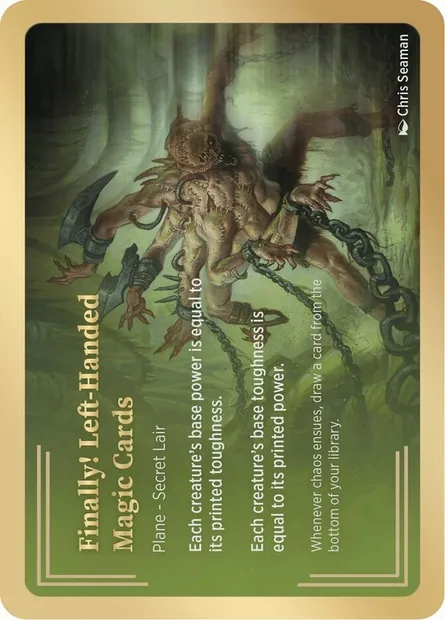Finally! Left-Handed Magic Cards, carte Magic PSSC 3 — extension Secret Lair Showcase Planes
