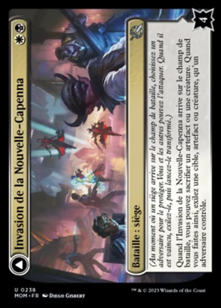 Invasion de la Nouvelle-Capenna // Canon incinérateur sacré, carte Magic MOM 238 — extension L'invasion des machines