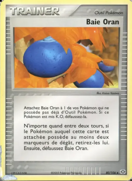 Baie Oran, carte Pokémon EM 80 — extension EX Émeraude