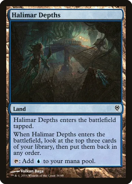 Profondeurs de Halimar, carte Magic DDM 36 — extension Duel Decks: Jace vs. Vraska