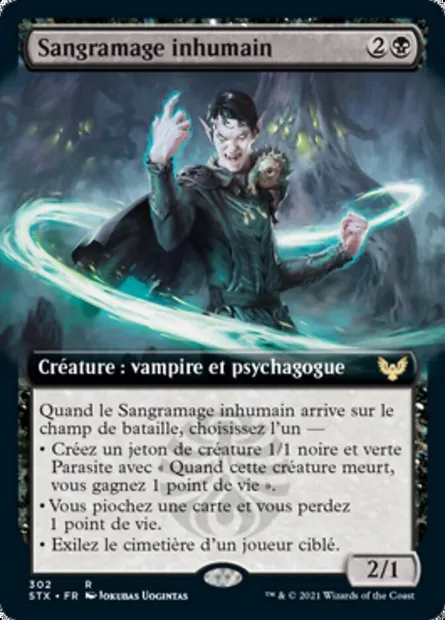 Sangramage inhumain, carte Magic STX 302 — extension Strixhaven: l'Académie des Mages