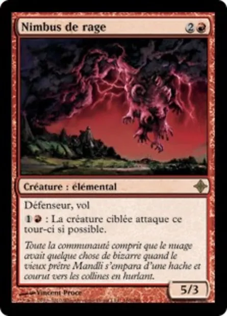 Nimbus de rage, carte Magic ROE 160 — extension L'ascension des Eldrazi