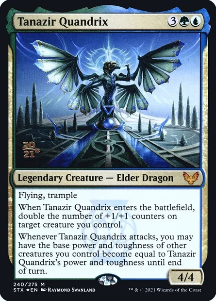 Tanazir Quandrix, carte Magic PSTX 240s — extension Strixhaven: School of Mages Promos