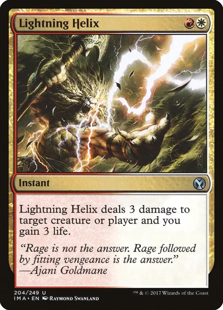 Lightning Helix, Magic card IMA 204 — Iconic Masters set