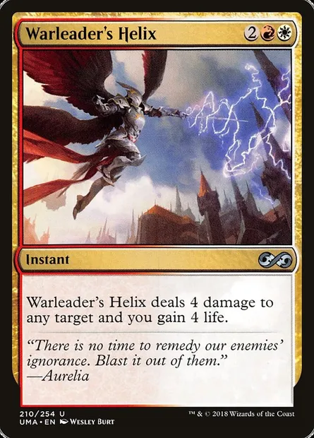 Warleader's Helix, Magic card UMA 210 — Ultimate Masters set