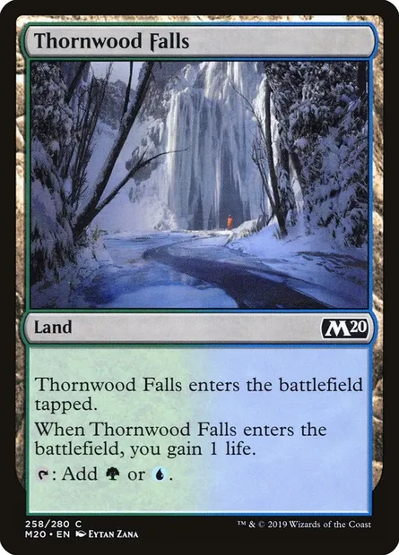 Thornwood Falls, Magic card M20 258 — Core Set 2020 set