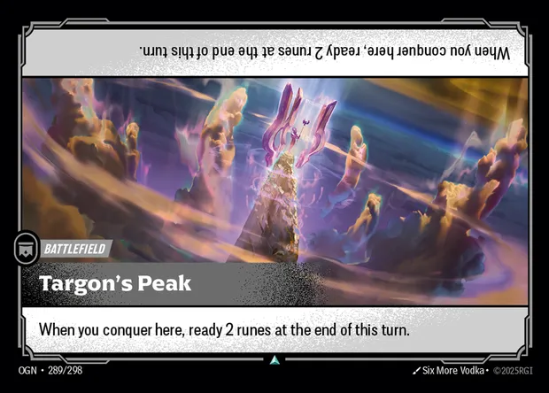Targon's Peak, Riftbound card OGN 289 — Origins set