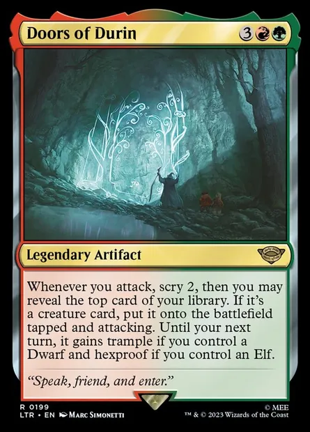 Doors of Durin, Magic card LTR 199 — The Lord of the Rings: Tales of Middle-earth set