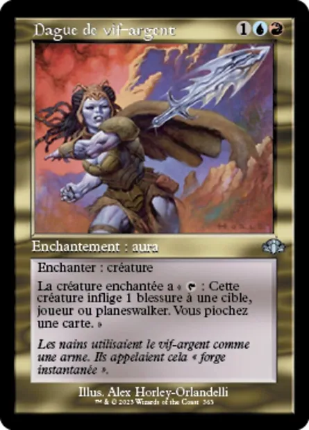 Dague de vif-argent, carte Magic DMR 363 — extension Dominaria Remastered