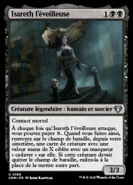 Isareth l'éveilleuse, carte Magic CMM 168 — extension Commander Masters