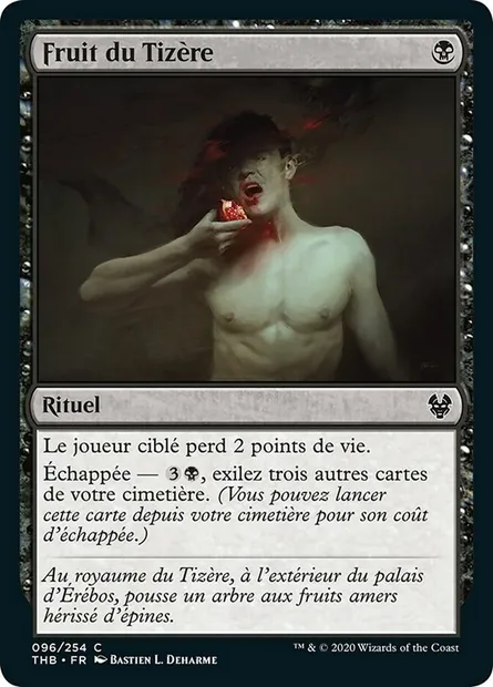 Fruit du Tizère, carte Magic THB 96 — extension Theros Beyond Death