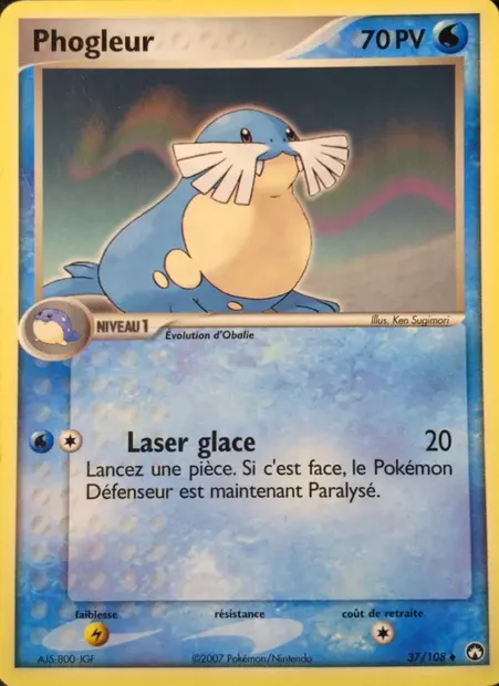 Phogleur, carte Pokémon PK 37 — extension EX Gardiens du Pouvoir