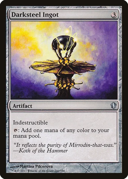Darksteel Ingot, Magic card C13 241 — Commander 2013 set