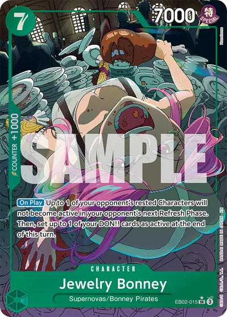Jewelry Bonney, One Piece card EB02-015 — Anime 25th Collection set