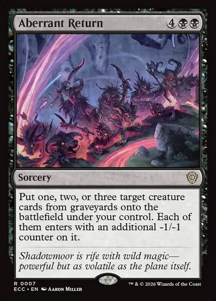 Aberrant Return, Magic card ECC 7 — Lorwyn Eclipsed Commander set