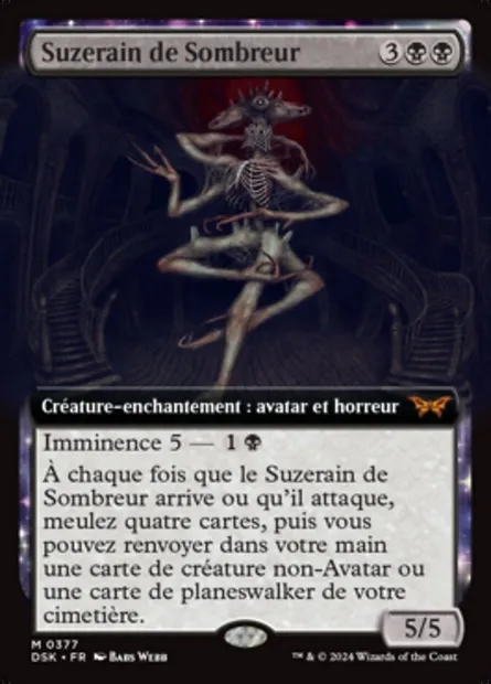 Suzerain de Sombreur, carte Magic DSK 377 — extension Duskmourn: House of Horror