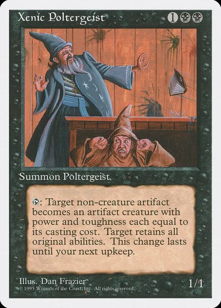 Poltergeist xénique, carte Magic 4ED 173 — extension Quatrième Edition