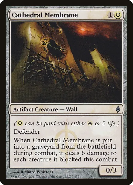 Cathedral Membrane, Magic card NPH 5 — New Phyrexia set
