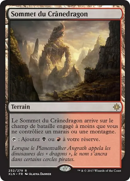 Sommet du Crânedragon, carte Magic XLN 252 — extension Ixalan