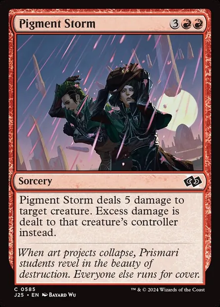 Pigment Storm, Magic card J25 585 — Foundations Jumpstart set