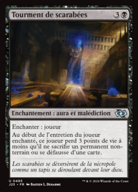 Tourment de scarabées, carte Magic J25 495 — extension Foundations Jumpstart
