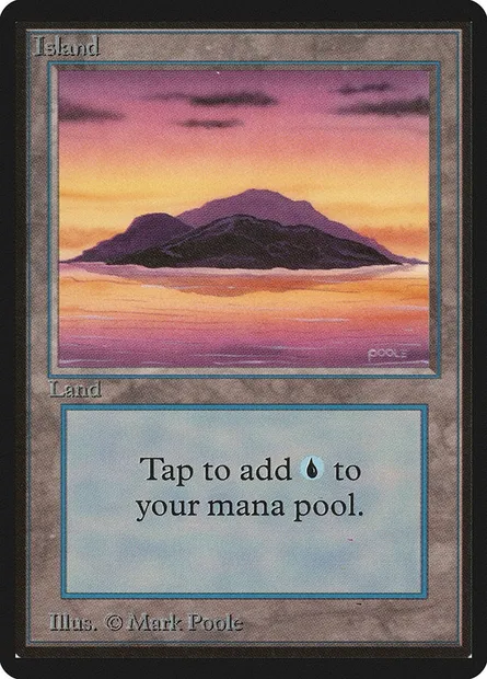 Island, Magic card LEB 291 — Limited Edition Beta set