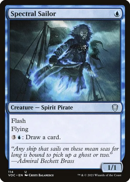 Spectral Sailor, Magic card VOC 114 — Crimson Vow Commander set