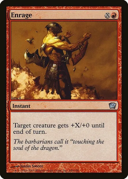 Enrager, carte Magic 9ED 180★ — extension Neuvième Edition