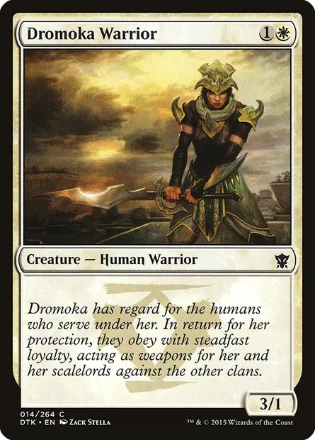 Dromoka Warrior, Magic card DTK 14 — Dragons of Tarkir set