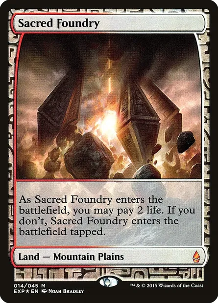 Sacred Foundry, Magic card EXP 14 — Zendikar Expeditions set
