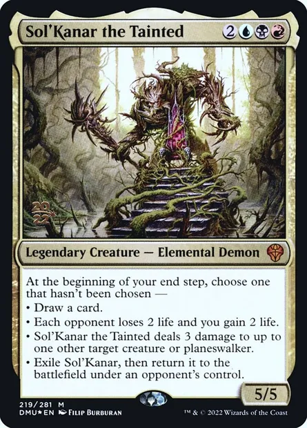 Sol'Kanar the Tainted, Magic card PDMU 219s — Dominaria United Promos set