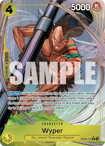 Wyper, One Piece card OP08-110 — TWO LEGENDS set