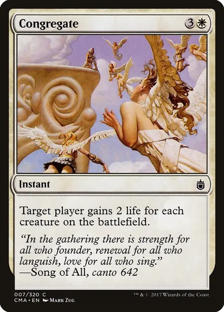 Congregate, Magic card CMA 7 — Commander Anthology set