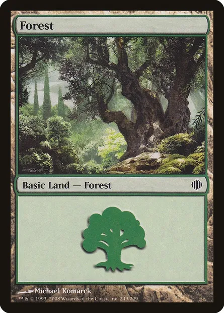 Forest, Magic card ALA 249 — Shards of Alara set