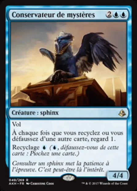 Conservateur de mystères, carte Magic AKH 49 — extension Amonkhet