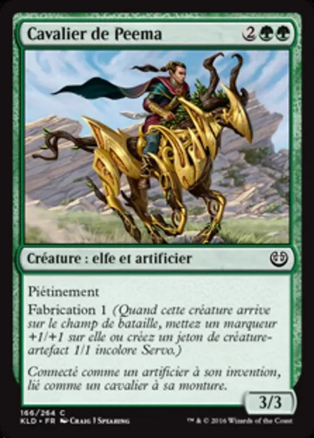Cavalier de Peema, carte Magic KLD 166 — extension Kaladesh