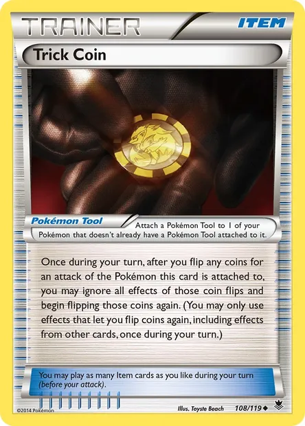 Trick Coin, Pokémon card PHF 108 — Phantom Forces set