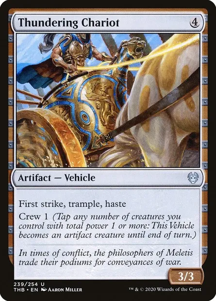 Thundering Chariot, Magic card THB 239 — Theros Beyond Death set