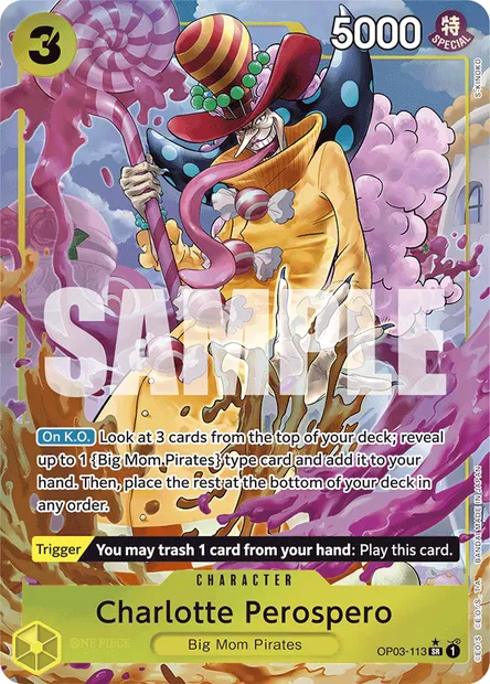 Charlotte Slurp, carte One Piece OP03-113 — extension PILLARS OF STRENGTH
