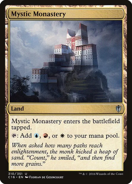 Mystic Monastery, Magic card C16 310 — Commander 2016 set