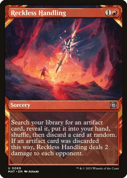 Reckless Handling, Magic card MAT 69 — March of the Machine: The Aftermath set