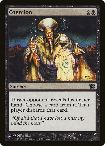 Coercion, Magic card 9ED 118★ — Ninth Edition set