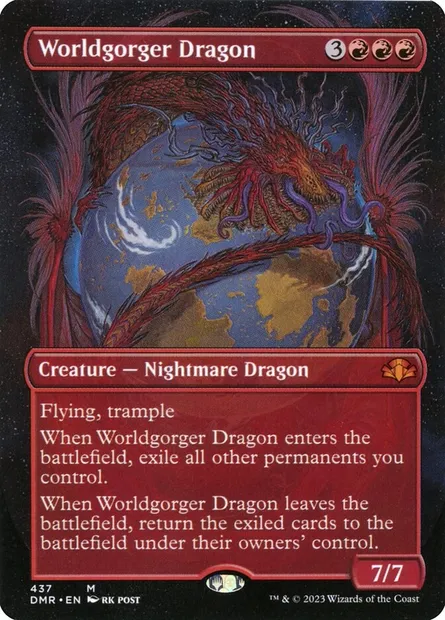 Worldgorger Dragon, Magic card DMR 437 — Dominaria Remastered set