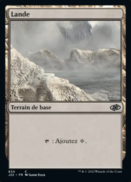 Lande, carte Magic J22 834 — extension Jumpstart 2022