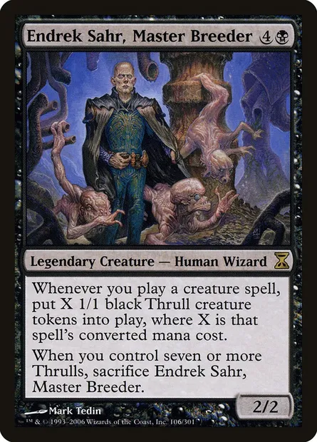 Endrek Sahr, Master Breeder, Magic card TSP 106 — Time Spiral set