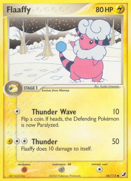 Flaaffy, Pokémon card UF 56 — Unseen Forces set