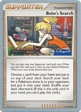 Bebe's Search, Pokémon card WCD08 119-2 — World Championship Decks 2008 set